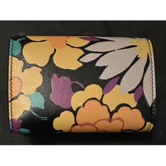 Saint Laurent compact leather wallet - FLORAL - EUC - Picture 2 of 11